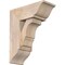 Ekena Millwork Balboa Traditional Smooth Bracket w/ Offset Brace, Douglas Fir, 7 1/2"W x 18"D x 22"H BKT0806X18X22BOA01SDF - alternate 1